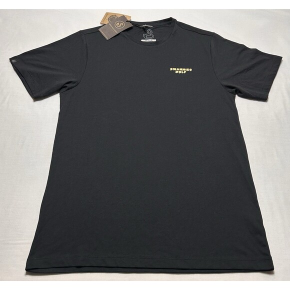 Swannies Golf Sunday Scaries Shirt Adult Size Medium Halloween Print Logo NWT - Picture 2 of 12